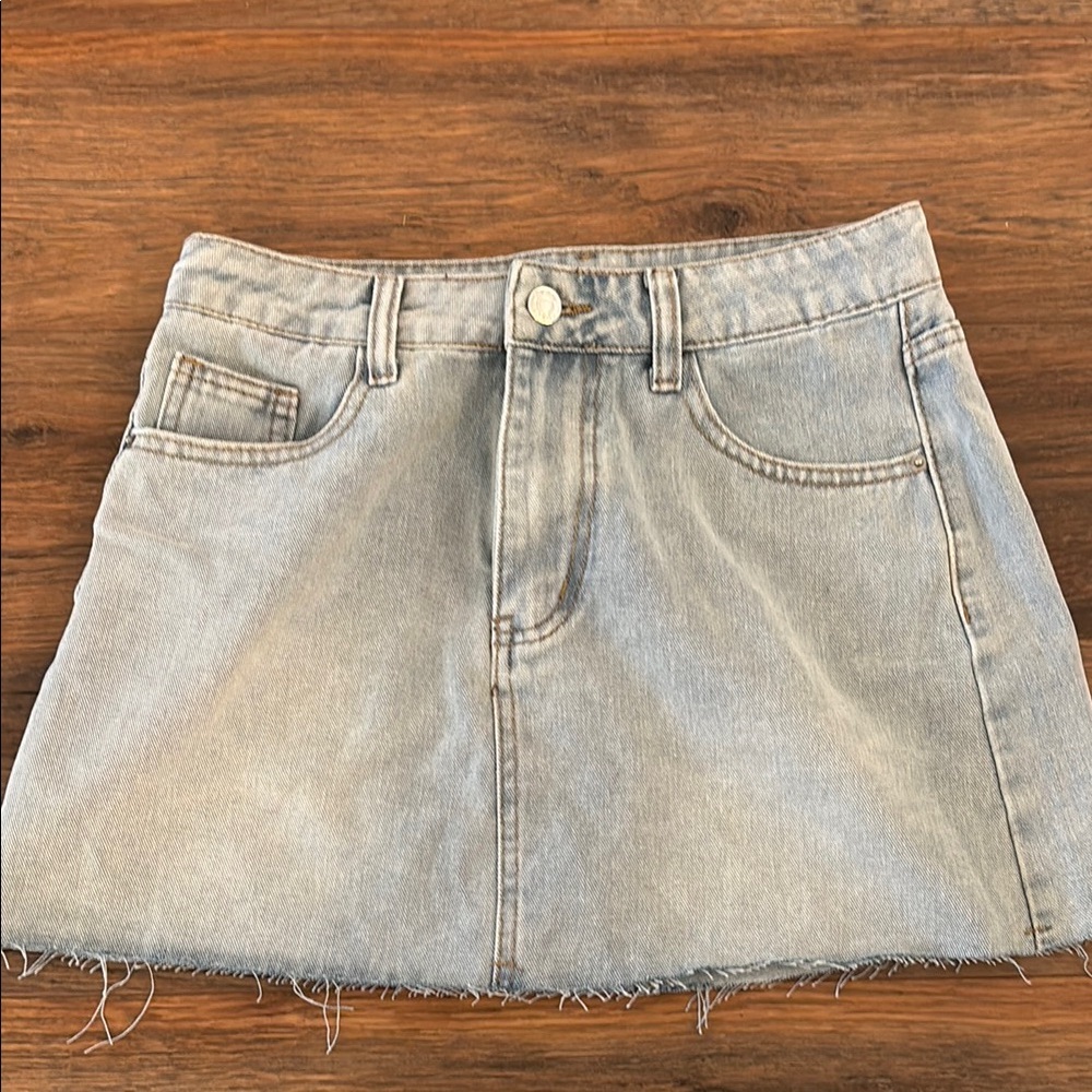 SHEIN Blue A-Line Mini Skirt Casual